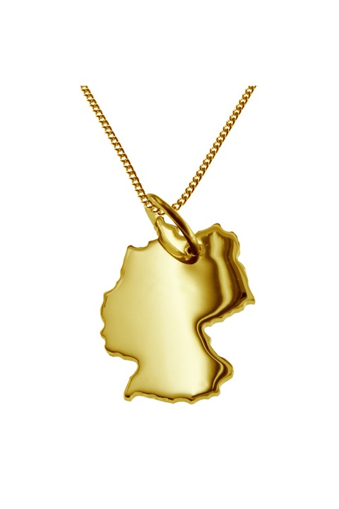 Lantisor cu pandantiv dama Schmuckador Germania, Aur, Auriu, 50 cm