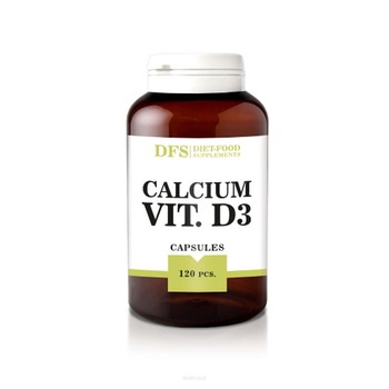 Supliment calciu si vitamina D3 1000 mg, Diet Food, 120 capsule Supliment calciu si vitamina D3 1000 mg, Diet Food, 120 capsule
