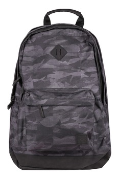 Fundango, Rucsac cu imprimeu geometric uni, 22L, Gri inchis/Gri cenusa Fundango, Rucsac cu imprimeu geometric uni, 22L, Gri inchis/Gri cenusa