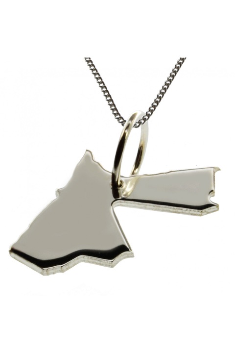 Lantisor cu pandantiv dama Schmuckador Iordania, Argint, Argintiu, 50 cm