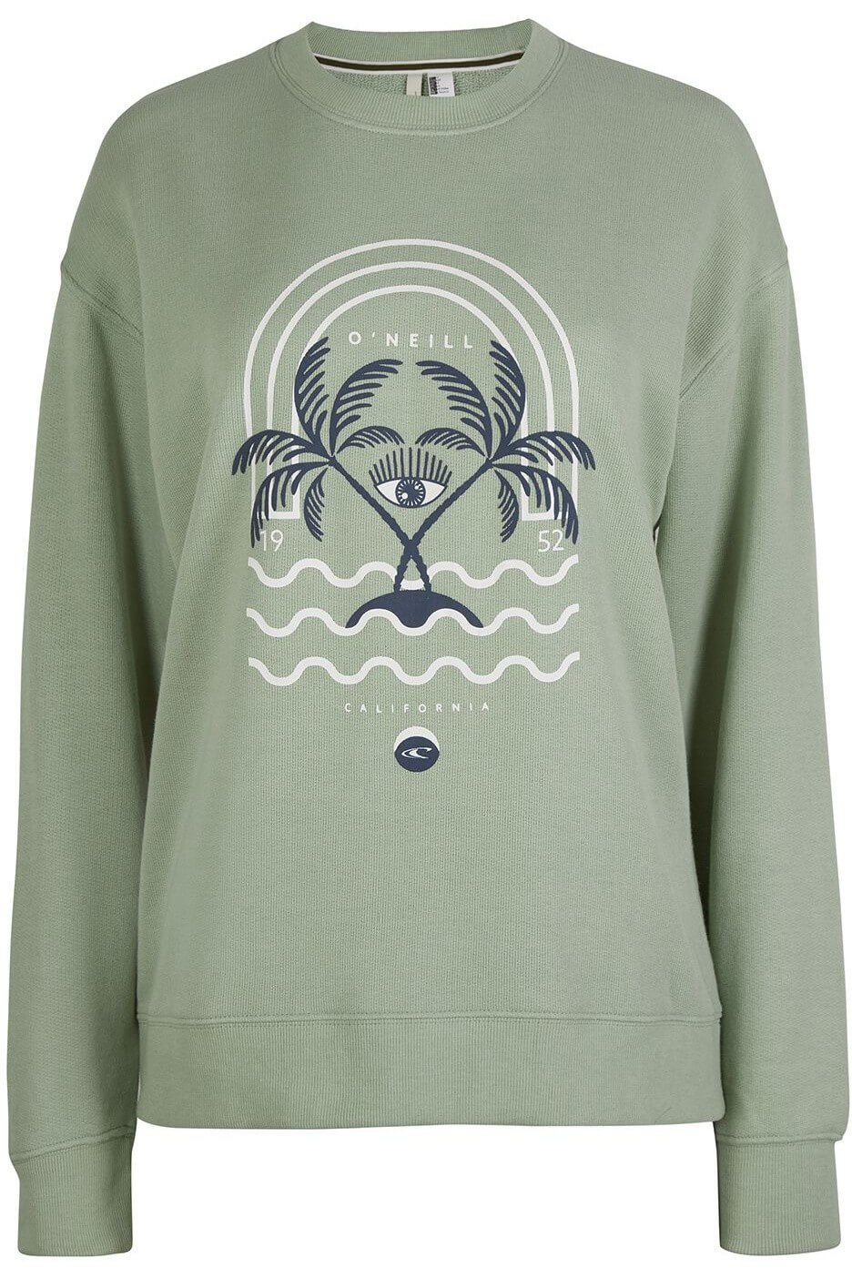 Pulover de dama, O'Neill LW Cali Graphic Crew, Verde