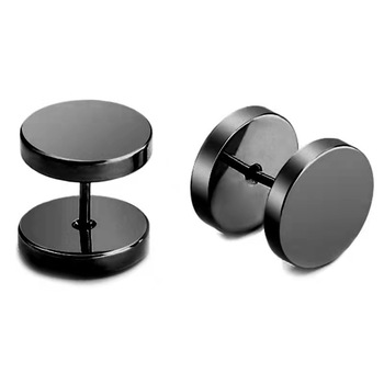 Cercei Nevermore bara Black Steel Negru Cercei Nevermore bara Black Steel Negru