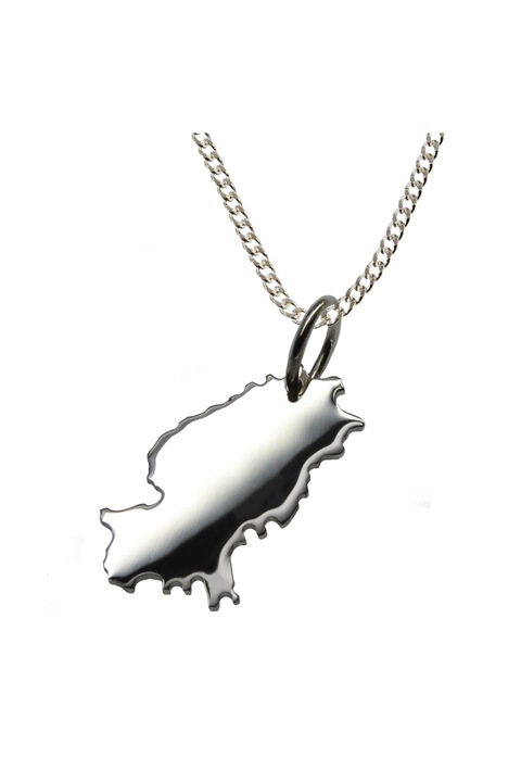 Lantisor cu pandantiv dama Schmuckador Ibiza, Argint, Argintiu, 50 cm