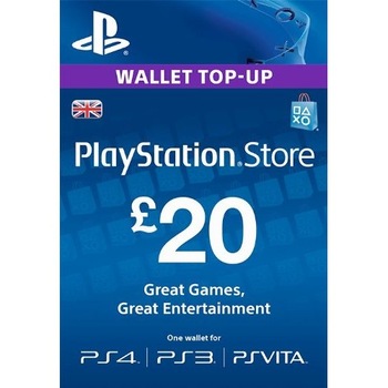 Card Playstation PSN 20 Lire pentru PS4, PS3, Ps Vita Card Playstation PSN 20 Lire pentru PS4, PS3, Ps Vita
