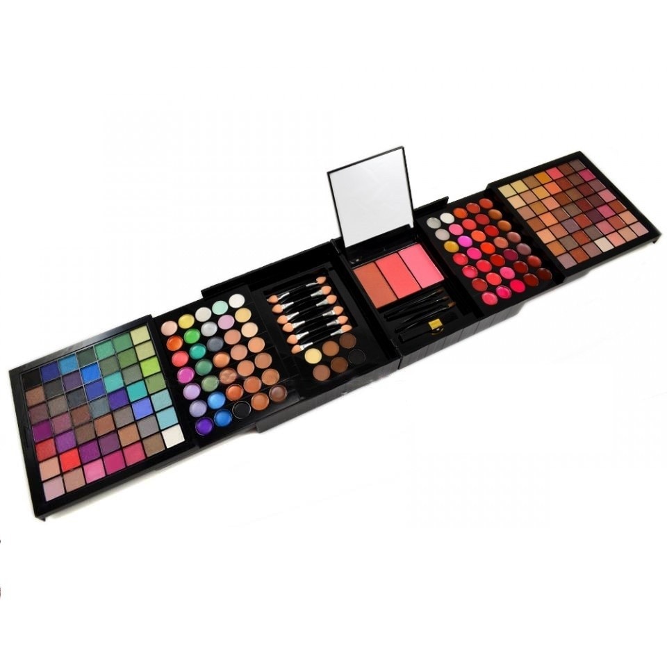 Trusa Machiaj Multifunctionala 177 culori cu blush, pudra si ruj Mix'N Go