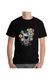 Tricou barbat, Printado, gift from outer space, Bumbac, Regular fit, Negru, XL INTL