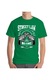 Tricou barbat, Printado, street law, Bumbac, Regular fit, Verde mediu, 3XL INTL