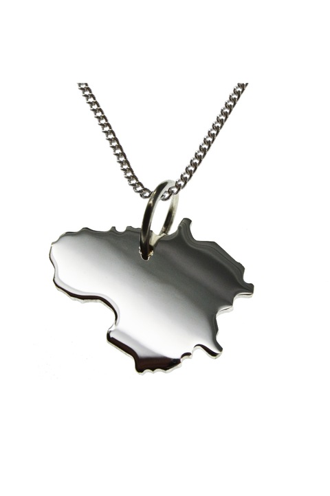 Lantisor cu pandantiv dama Schmuckador Lituania, Argint, Argintiu, 50 cm