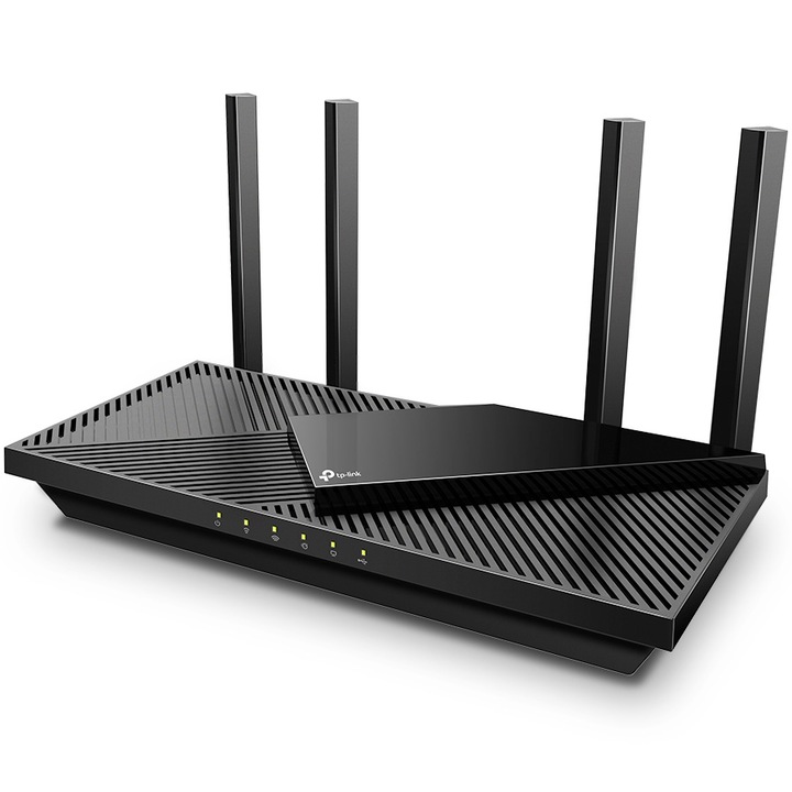 TP-LINK Archer AX55 Wireless Router, AX3000, Wi-Fi 6, Dual-Band Gigabit, 4 Wi-FI antenna, Fekete