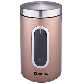 Recipient depozitare Zokura, inox, 2600 ml Recipient depozitare Zokura, inox, 2600 ml