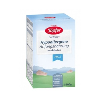 Lapte praf Topfer HA1 de la nastere, 600g Lapte praf Topfer HA1 de la nastere, 600g