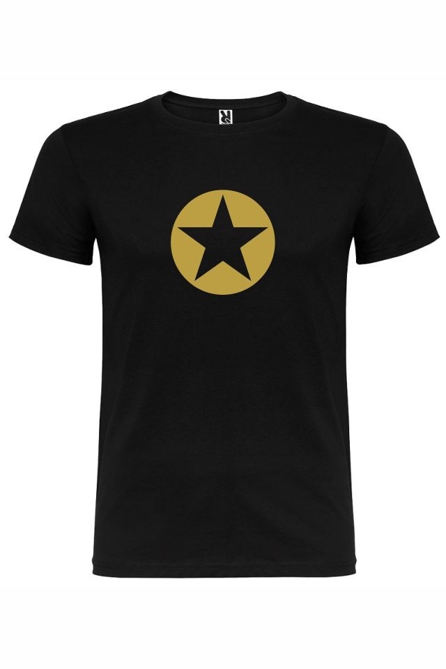 Tricou personalizat, STAR, Negru