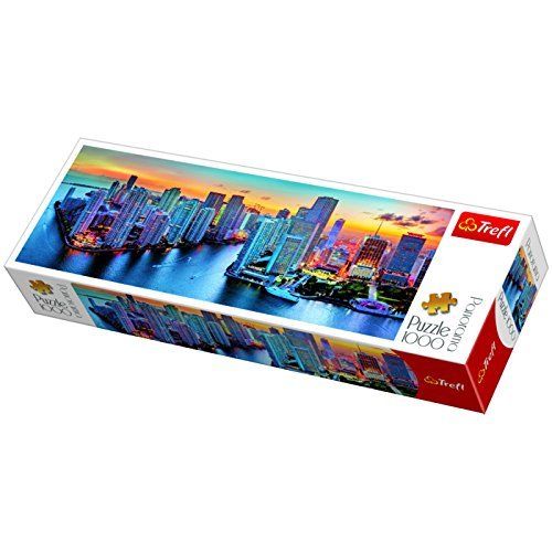 Puzzle Trefl, Panorama Miami la apus, 1000 piese