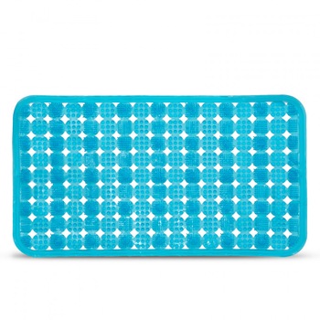 Covor anti alunecare pentru baie, Dimensiune 66 x 37 cm, Culoare albastru Covor anti alunecare pentru baie, Dimensiune 66 x 37 cm, Culoare albastru