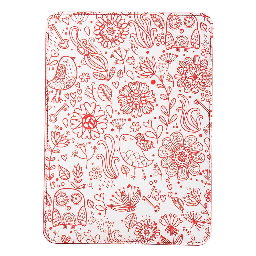 Husa laptop compatibila cu MacBook PRO 13 inch, abstract, Unika, rosu