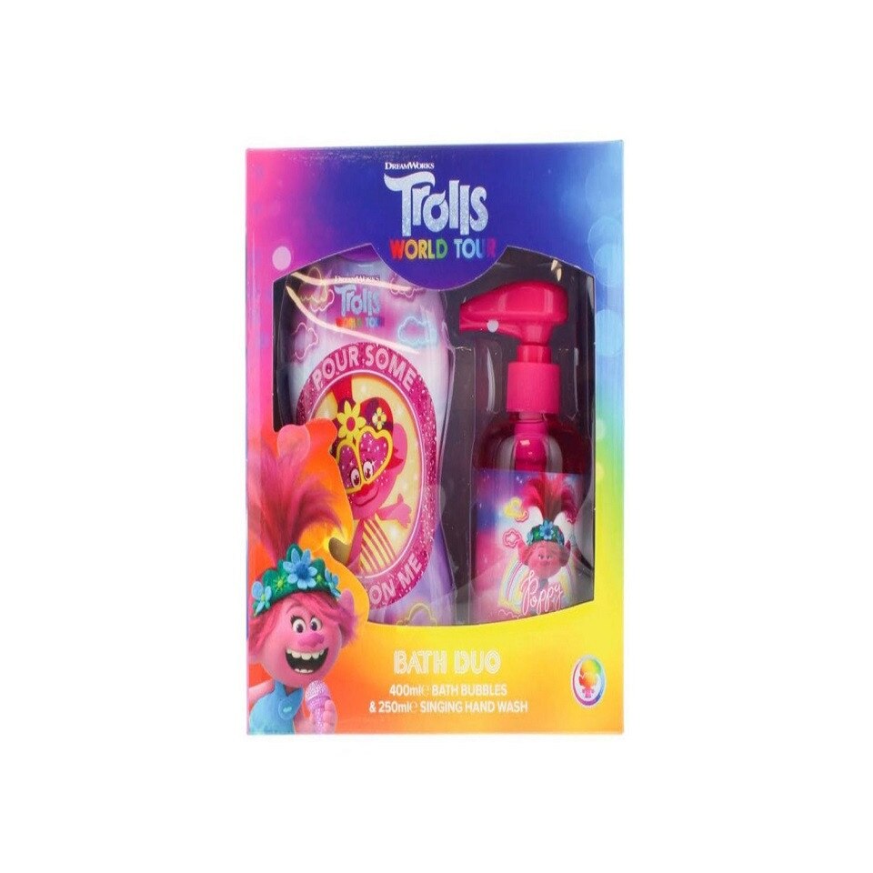 Set 2 Trolls, Copii, Gel de Dus 400 ml, Sapun De Maini 250 ml