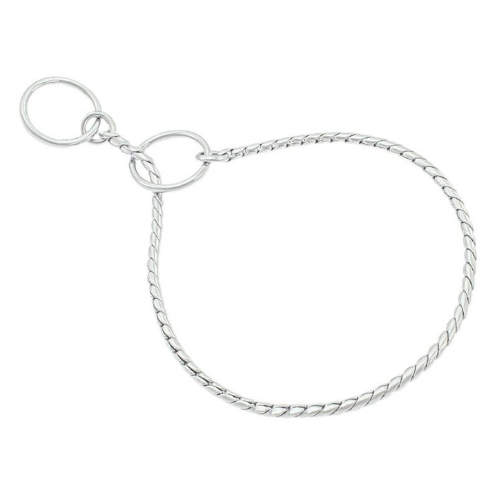 Zgarda pentru caini, Strangulanta, 4 mm, Cromat, 70 cm