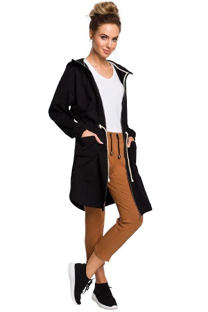 Hanorac lung Moe, Negru