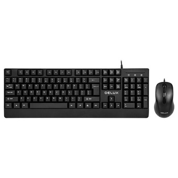 Kit tastatura si mouse Delux K6006U+M332BU Kit tastatura si mouse Delux K6006U+M332BU
