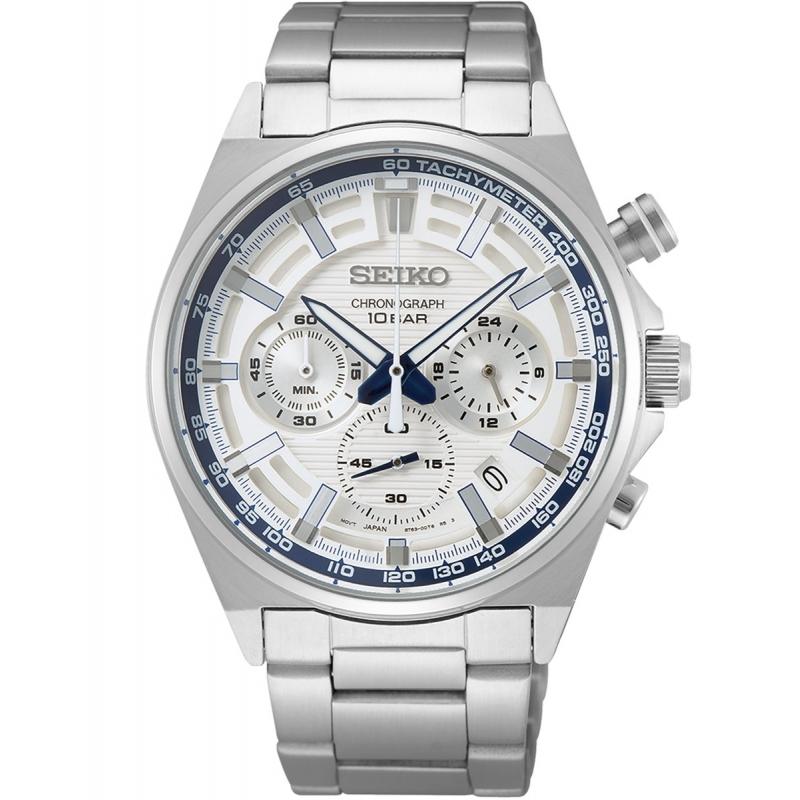 Ceas barbatesc Seiko SSB395P1 Quartz Argintiu