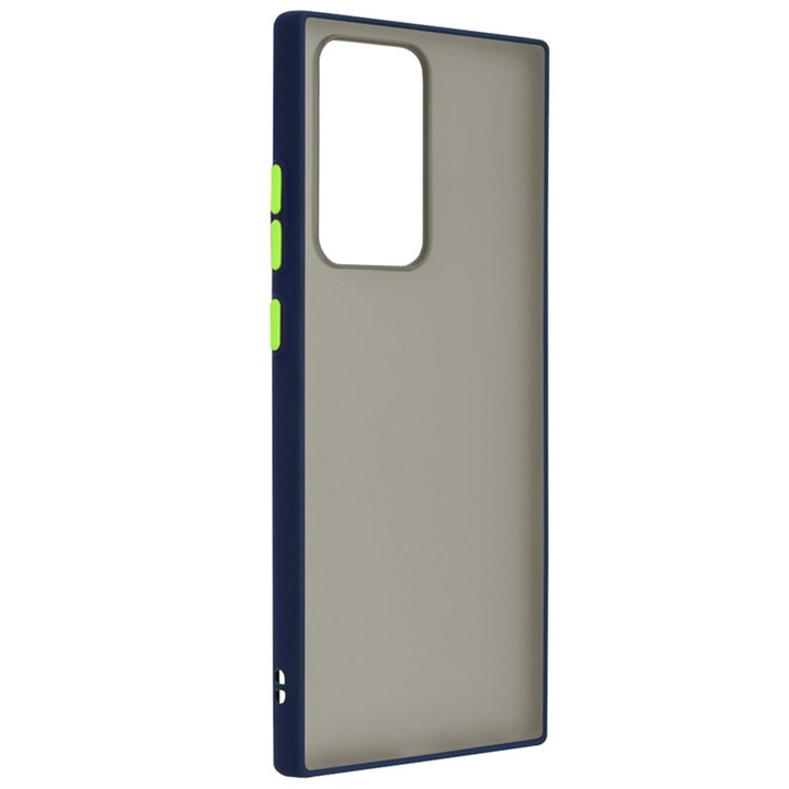 Husa de Protectie pentru Samsung Galaxy Note 20 Plus, Silicon TPU, Trendy Smoky Design, Albastru