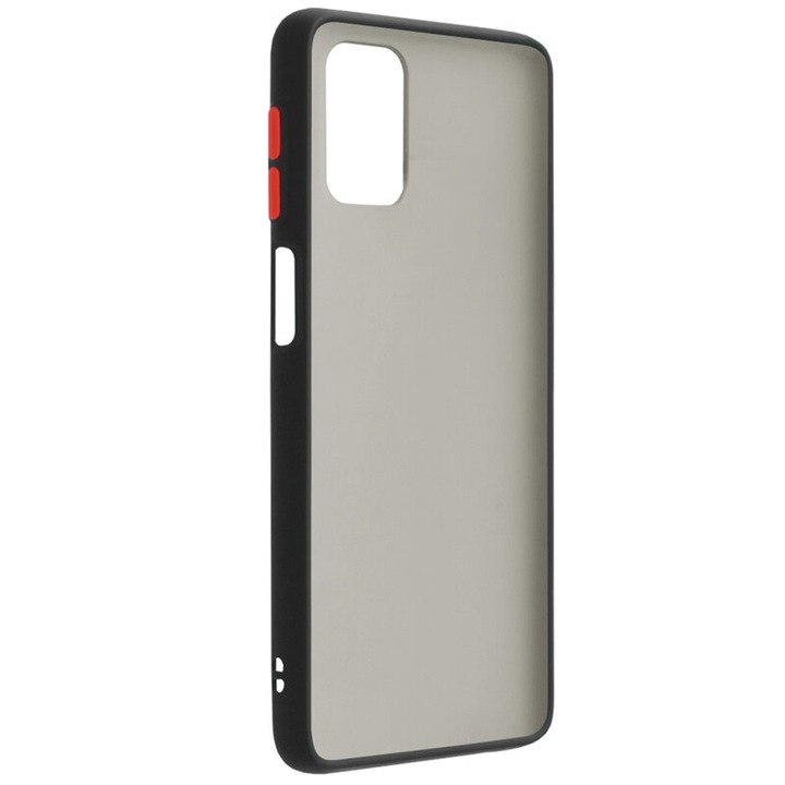 Husa de Protectie pentru Samsung Galaxy M31s, Silicon TPU, Trendy Smoky Design, Negru