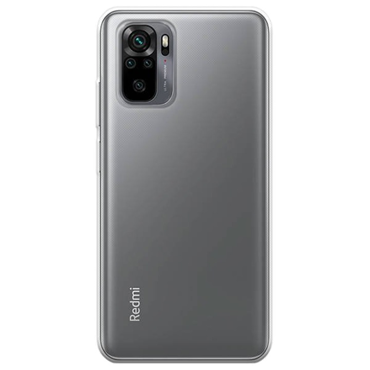 Husa compatibila cu Xiaomi Redmi Note 10 5G, Ultra Slim, Silicon Hi-Tech, G-Tech Liquid, Transparent