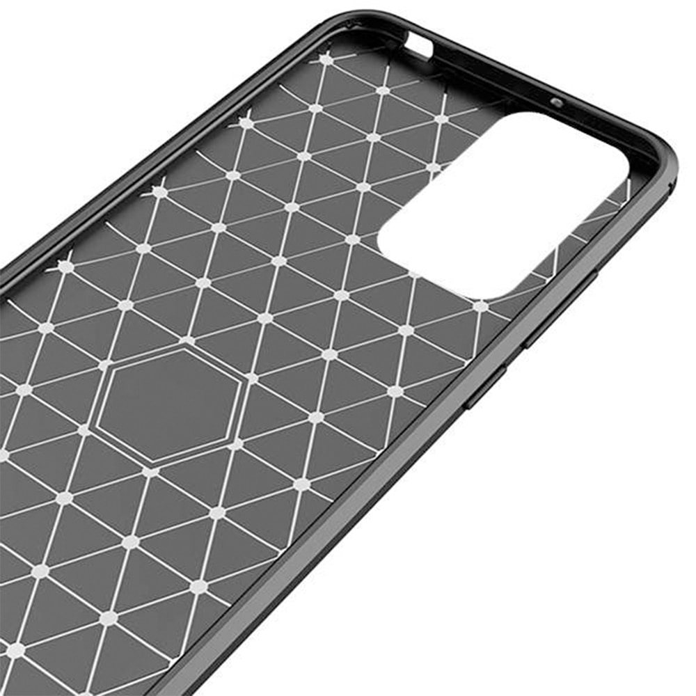Husa compatibila cu Xiaomi Redmi Note 10 Pro Max, Carbon Fiber Texture, Slim Armor, Brushed TPU, Negru