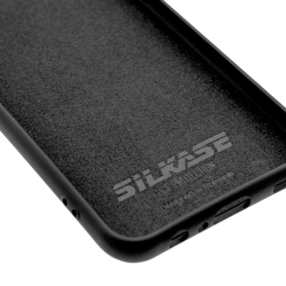 Husa SILKASE pentru Huawei P50 Pro, soft silicon, negru