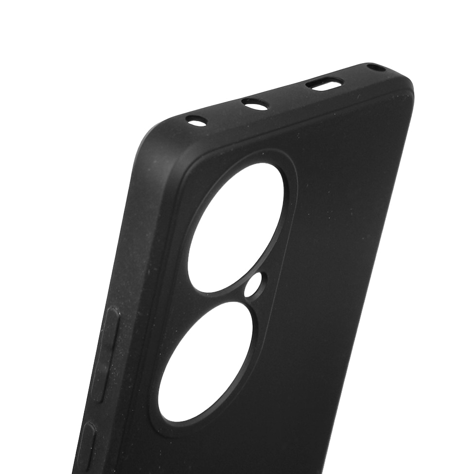 Husa SILKASE pentru Huawei P50 Pro, soft silicon, negru