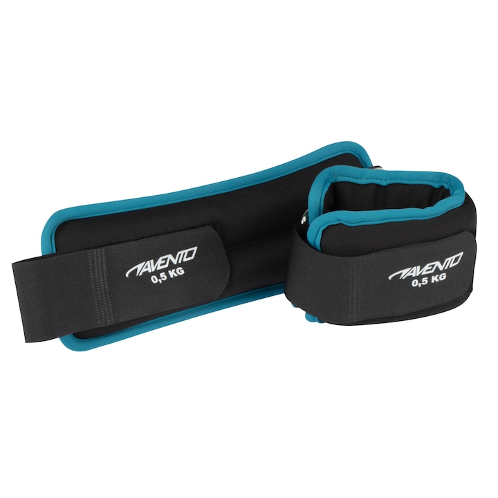 Комплект тежести за китка/глезен Avento 2X0.5 Kg, Черни