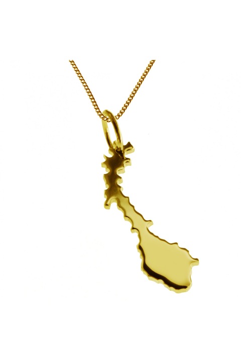 Lantisor cu pandantiv dama Schmuckador Norvegia, Aur, Auriu, 50 cm