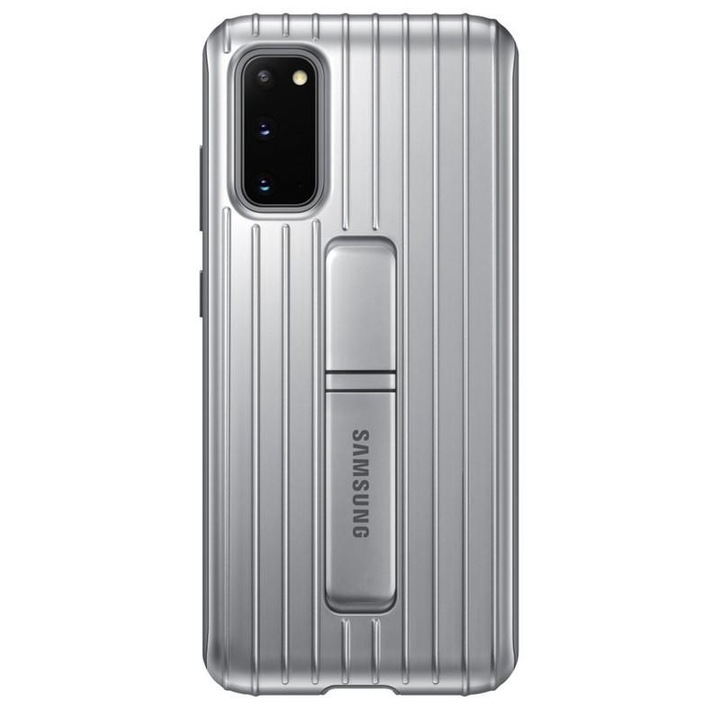 Защитен капак за Galaxy S20 и Galaxy S20 5G, Samsung Protective Standing Cover, пейзажна функция, броня, сребрист, ALT-BBL2904