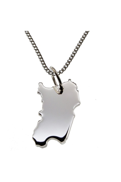 Lantisor cu pandantiv dama Schmuckador Sardinia, Argint, Argintiu, 50 cm