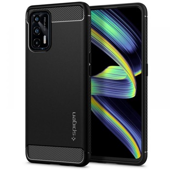 Carcasa Spigen Rugged Armor compatibila cu Realme GT 5G Matte Black Carcasa Spigen Rugged Armor compatibila cu Realme GT 5G Matte Black