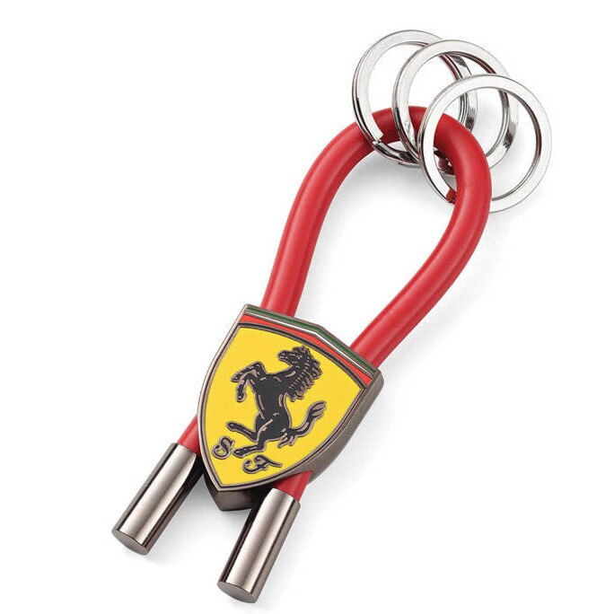 Breloc Ferrari, Metal/Cauciuc, Rosu