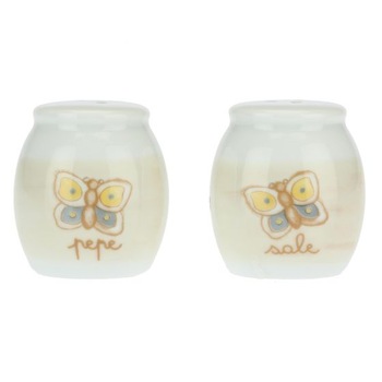 Set 2 recipiente portelan THUN, sare si piper, model Elegance, 80 ml Set 2 recipiente portelan THUN, sare si piper, model Elegance, 80 ml