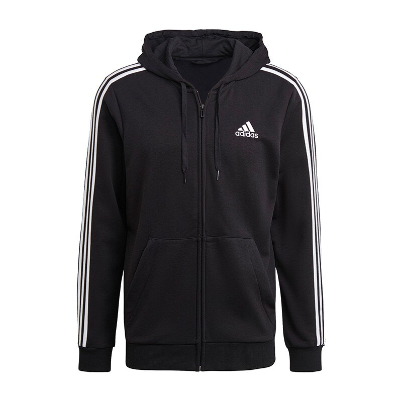 Hanorac Adidas Essentials 3-Stripes GK9032, Barbati, Negru