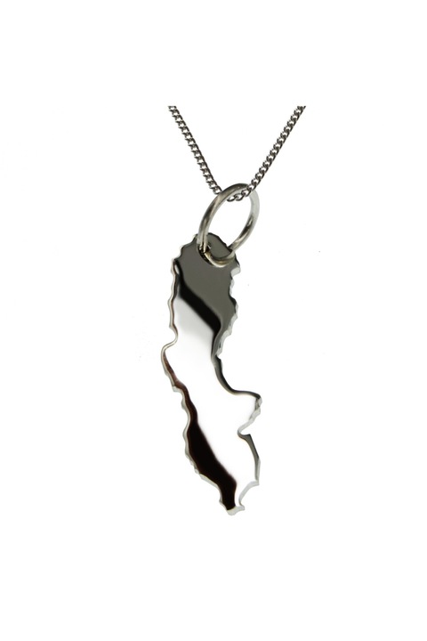 Lantisor cu pandantiv dama Schmuckador Suedia, Argint, Argintiu, 50 cm