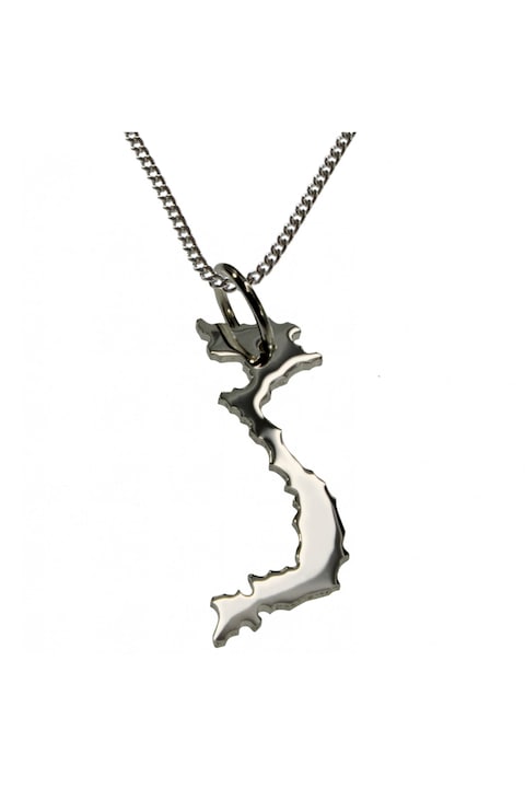 Lantisor cu pandantiv dama Schmuckador Vietnam, Argint, Argintiu, 50 cm