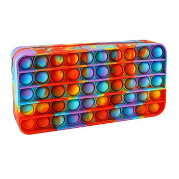 Penar cu Fermoar Pop It Zenuk® - Scoala, Gradininta, Fidget Toys, Silicon, Multicolor Penar cu Fermoar Pop It Zenuk® - Scoala, Gradininta, Fidget Toys, Silicon, Multicolor