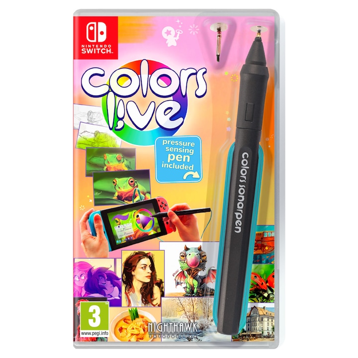 Colors Live Pressure Sensing Pen Included Játékszoftver Nintendo Switch