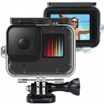 Carcasa protectie waterproof Telesin pentru camera video sport GoPro Hero9/10/11 Black, Transparent