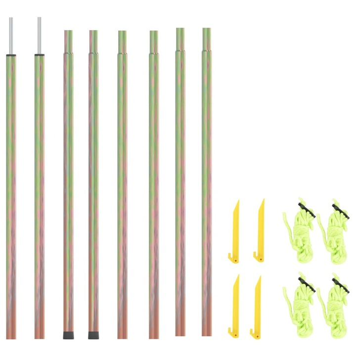 Set stalp parasolar vidaXL, 200 cm, 315221