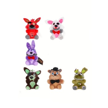 Set 6 jucarii de plus , Five Nights at Freddy ' s , 15 cm Set 6 jucarii de plus , Five Nights at Freddy ' s , 15 cm