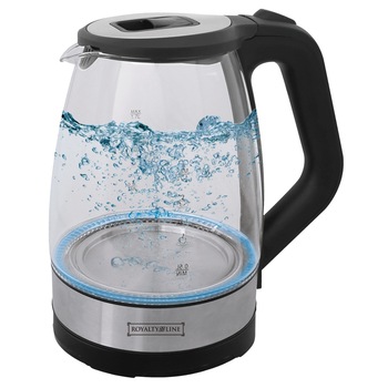 Fierbator electric din sticla Royalty Line RL-GWK2200.1C Blue, 1850W, capacitate 1.7L Fierbator electric din sticla Royalty Line RL-GWK2200.1C Blue, 1850W, capacitate 1.7L