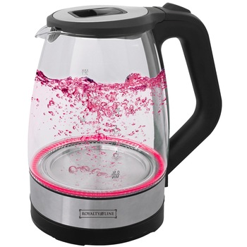 Fierbator electric din sticla Royalty Line RL-GWK2200.1C Red, 1850W, capacitate 1.7L Fierbator electric din sticla Royalty Line RL-GWK2200.1C Red, 1850W, capacitate 1.7L