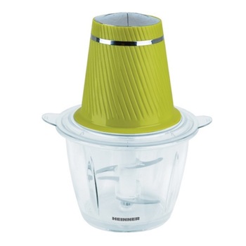 Tocator Charm Heinner HMC-300GR, 300 W, 2 cutite inox, bol de sticla, 2 viteze, Verde Tocator Charm Heinner HMC-300GR, 300 W, 2 cutite inox, bol de sticla, 2 viteze, Verde