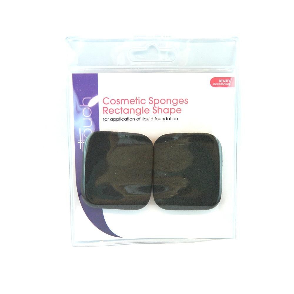 Burete pentru aplicarea fondului de ten Elegant Touch Cosmetic Sponges Rectangle Shape - Patrat