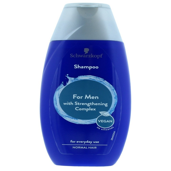 Sampon Schwarzkopf, Pentru Barbati, Vegan, Fara Silicon, 250 ml